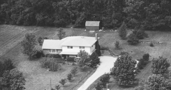 Vintage Aerial photo from 1989 in Delaware County, OH