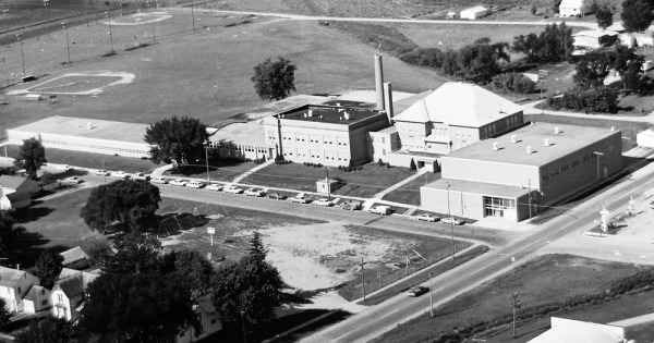 Vintage Aerial photo from 1967 in Waseca County, MN