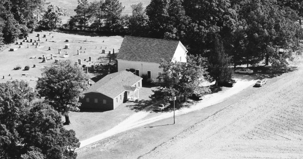 Vintage Aerial photo from 1983 in Chester County, SC