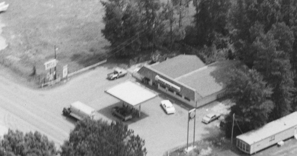 Vintage Aerial photo from 1986 in Sabine Parish, LA
