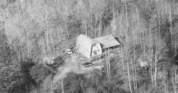 Vintage Aerial photo from 1995 in Habersham County, GA
