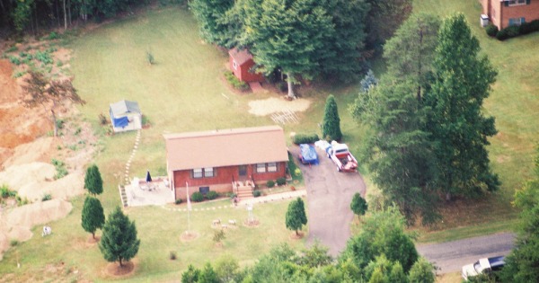 Vintage Aerial photo from 2001 in Orange County, VA