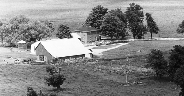 Vintage Aerial photo from 1972 in Boone County, IN