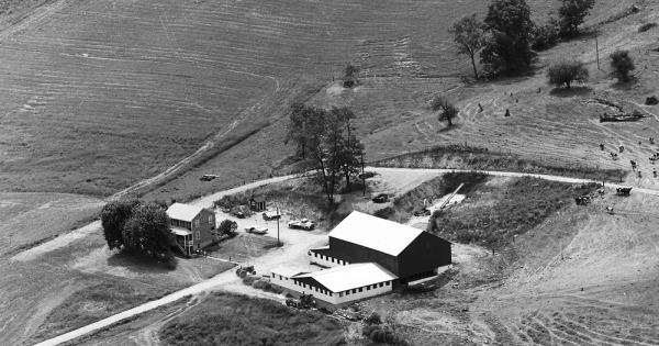 Vintage Aerial photo from 1972 in Huntingdon County, PA