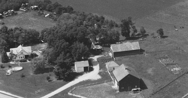 Vintage Aerial photo from 1983 in Grundy County, IL