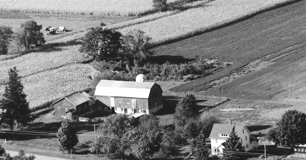 Vintage Aerial photo from 1984 in Monroe County, NY