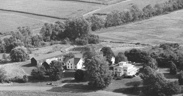 Vintage Aerial photo from 1982 in Tompkins County, NY