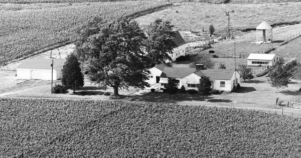 Vintage Aerial photo from 1970 in McDonough County, IL