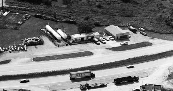 Vintage Aerial photo from 1973 in Lake County, IL