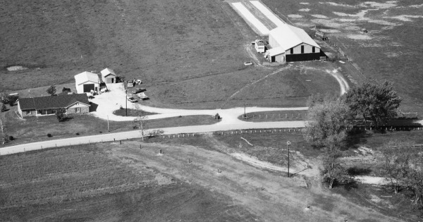 Vintage Aerial photo from 1985 in Shelby County, KY
