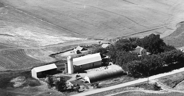 Vintage Aerial photo from 1967 in Scott County, MN