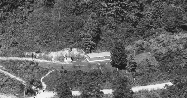 Vintage Aerial photo from 1985 in Knott County, KY