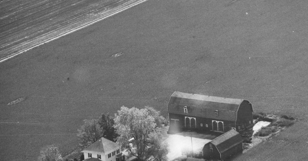 Vintage Aerial photo from 1991 in Lenawee County, MI