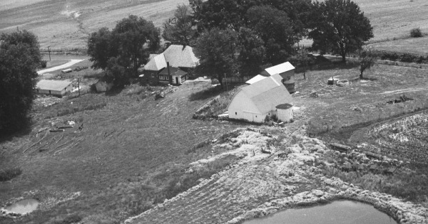 Vintage Aerial photo from 1973 in Greene County, IN