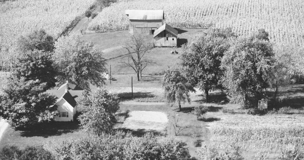 Vintage Aerial photo from 1978 in Hendricks County, IN
