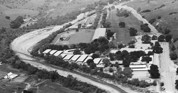 Vintage Aerial photo from 1969 in Shasta County, CA