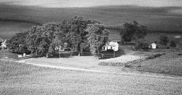 Vintage Aerial photo from 1976 in Mercer County, IL