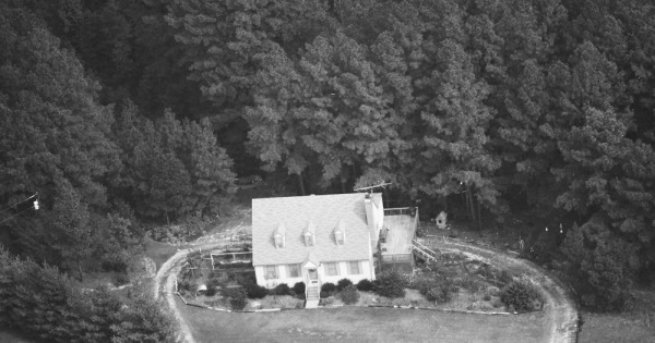 Vintage Aerial photo from 1989 in Wake County, NC