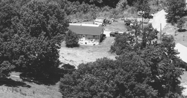 Vintage Aerial photo from 1984 in Warren County, MS