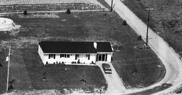 Vintage Aerial photo from 1974 in York County, PA