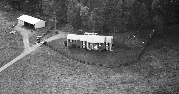 Vintage Aerial photo from 1990 in Augusta County, VA