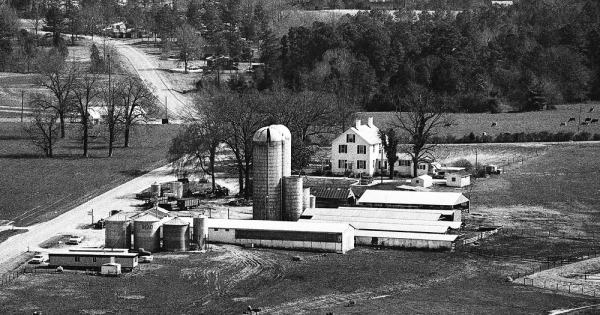 Vintage Aerial photo from -1986 in Newberry County, SC