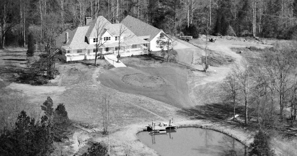 Vintage Aerial photo from 1989 in Oconee County, GA