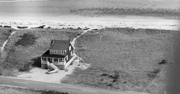 Vintage Aerial photo from 1969 in York County, ME