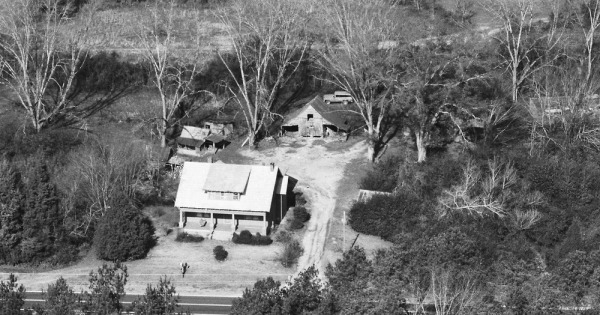 Vintage Aerial photo from 1984 in Butts County, GA