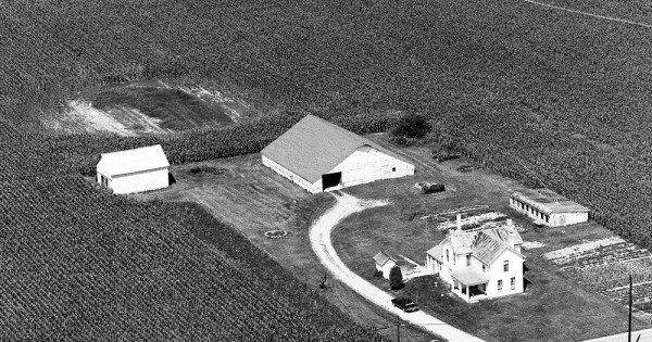 Vintage Aerial photo from 1974 in Clark County, OH