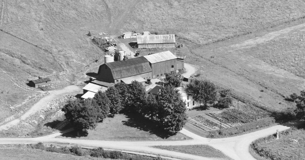 Vintage Aerial photo from 1986 in Cattaraugus County, NY