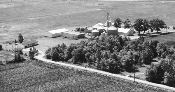 Vintage Aerial photo from 1989 in Delaware County, OH