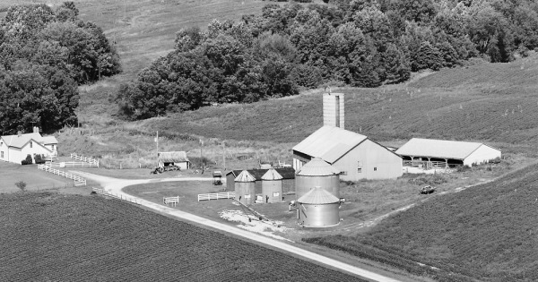 Vintage Aerial photo from 1982 in Decatur County, IN