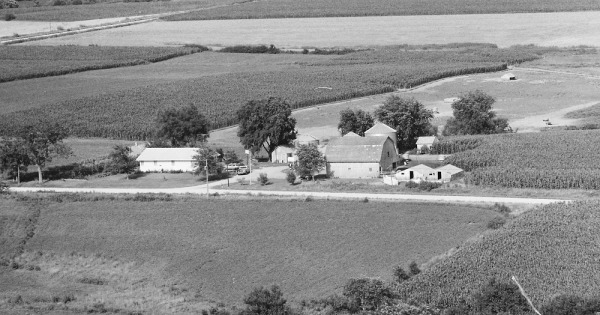 Vintage Aerial photo from 1978 in Jefferson County, IA