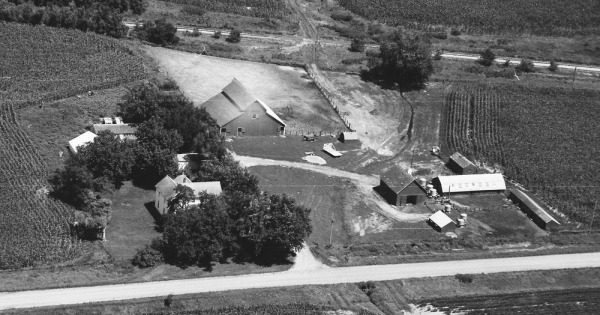 Vintage Aerial photo from 1993 in Carroll County, IA