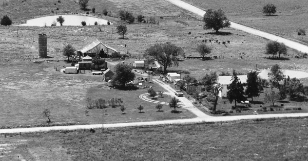 Vintage Aerial photo from 1983 in Franklin County, KS