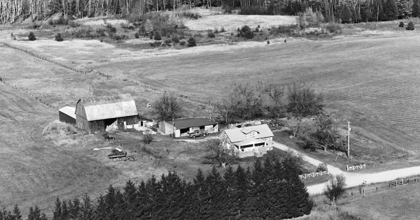 Vintage Aerial photo from 1981 in Ogemaw County, MI