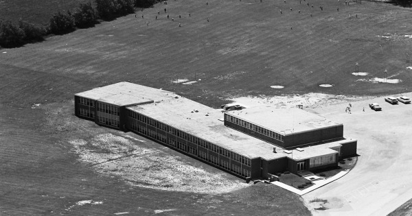 Vintage Aerial photo from 1965 in Lake County, IL