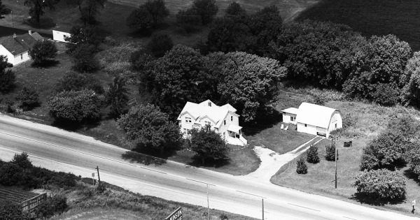 Vintage Aerial photo from 1973 in Lake County, IL