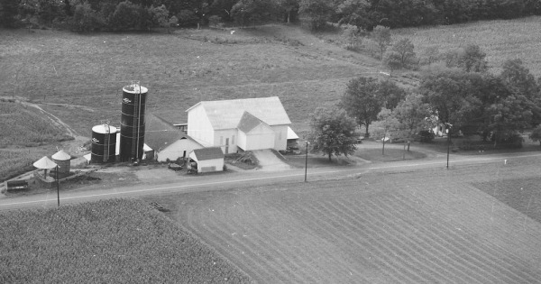Vintage Aerial photo from 1980 in Perry County, PA