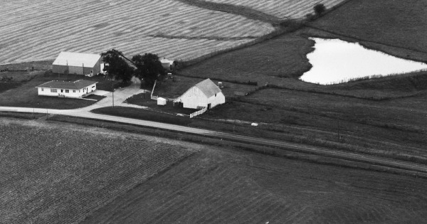 Vintage Aerial photo from 1981 in Livingston County, MO