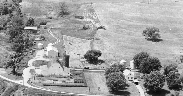 Vintage Aerial photo from 1980 in Atchison County, MO
