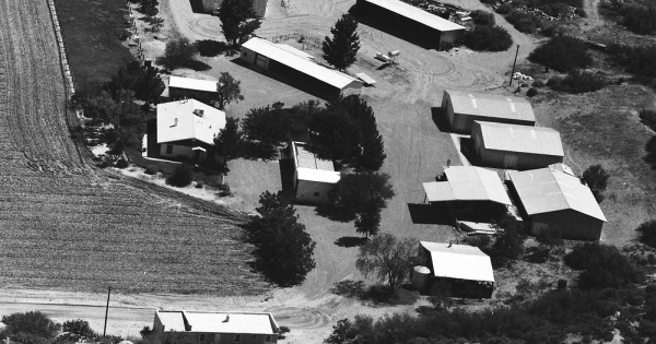 Vintage Aerial photo from 1990 in Dona Ana County, NM