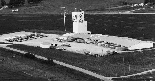 Vintage Aerial photo from 1978 in Columbia County, WI