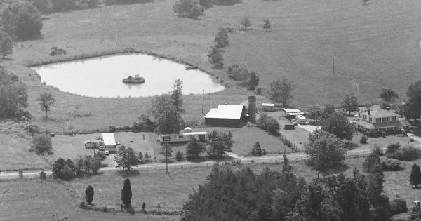 Vintage Aerial photo from 1983 in Cleveland County, NC