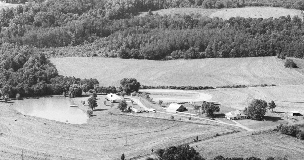 Vintage Aerial photo from 1983 in Cleveland County, NC