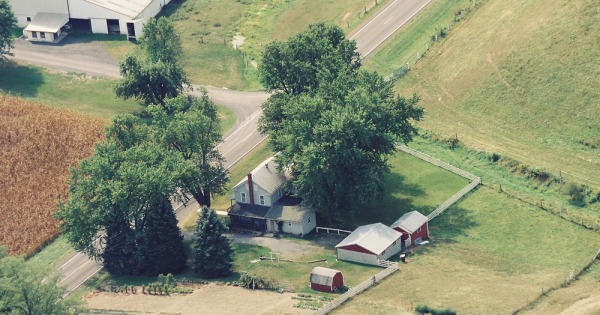 Vintage Aerial photo from 2002 in Mifflin County, PA