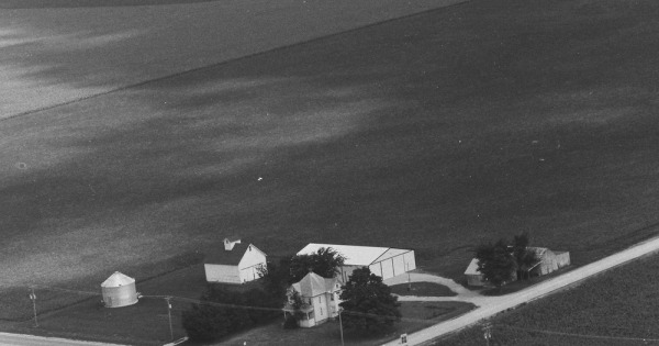 Vintage Aerial photo from 1983 in Grundy County, IL