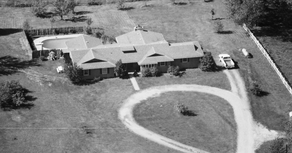 Vintage Aerial photo from 1985 in Shelby County, KY