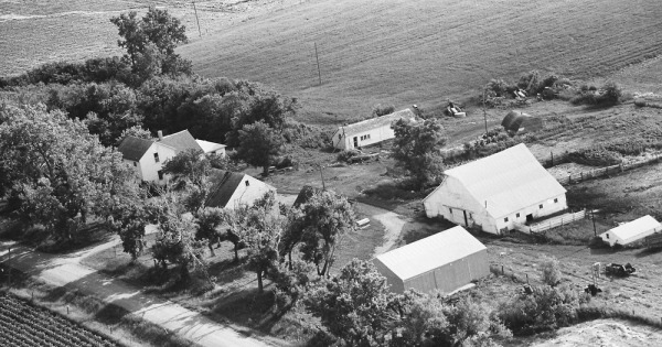 Vintage Aerial photo from 1969 in Nobles County, MN